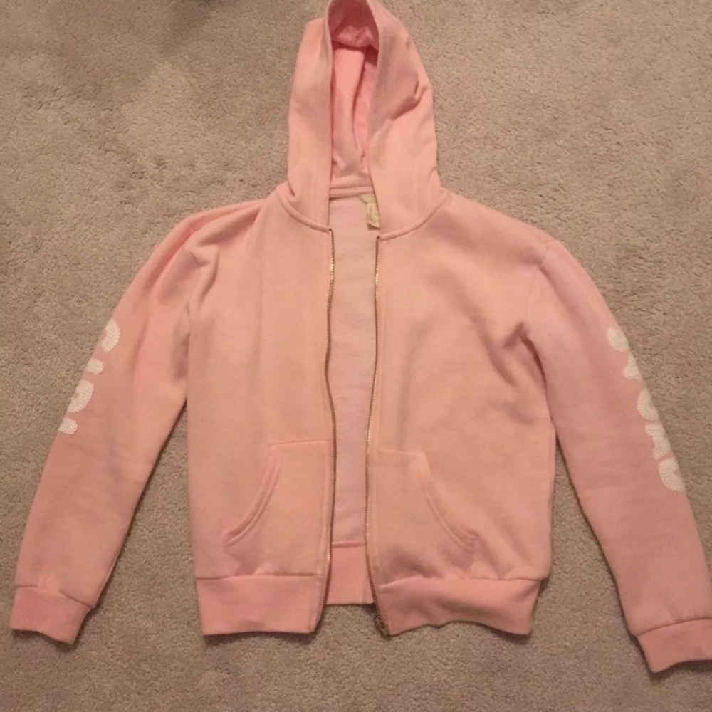 Forever 21 girls pink jacket with sequins